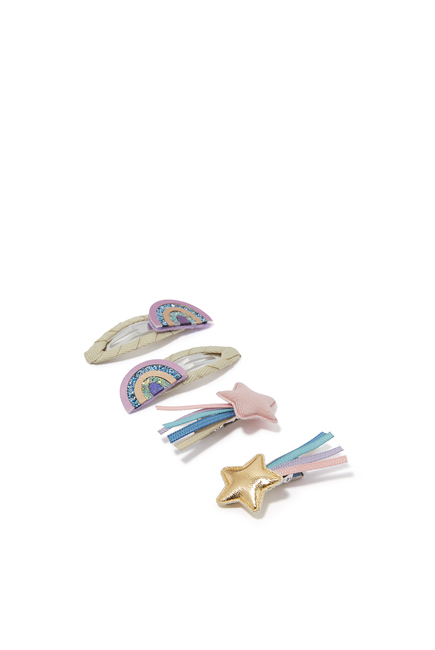 Kids Over The Rainbow Clips, Set of 4